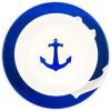 imageCamco 12 Piece Melamine Dishware Set  Features Blue and White Nautical Design  Includes 4 Bowls 4 Salad Plates ampamp  Dinner Plates  Dishwasher Safe Dish Set 41951One Size