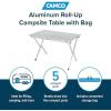 imageCamco Aluminum RollUp Campsite Table with Carrying Bag  Ideal for Tailgating Camping The Beach Parties and More  Lightweight Design and Rust Resistant 51896FrustrationFree Packaging