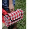 imageCamco Classic Red ampamp White Checkered Picnic Blanket with Waterproof Backing  Includes Convenient Carry Strap  Comfortable and Durable Material  Measures 51quot x 59quot  42803Picnic Blanket