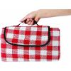 imageCamco Classic Red ampamp White Checkered Picnic Blanket with Waterproof Backing  Includes Convenient Carry Strap  Comfortable and Durable Material  Measures 51quot x 59quot  42803Picnic Blanket