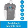 imageCamco Life is Better at The Campsite Crew Neck Short Sleeve TShirt  Features Soft RingSpun Cotton Fabric American Flag Camper Design on Athletic Grey and is Machine Washable  XXLarge 53334