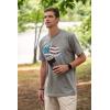 imageCamco Life is Better at The Campsite Crew Neck Short Sleeve TShirt  Features Soft RingSpun Cotton Fabric American Flag Camper Design on Athletic Grey and is Machine Washable  XXLarge 53334
