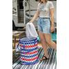 imageCamco Life is Better at The Campsite RV PopUp Utility Container  Features Red White and Blue Patriotic Theme ampamp Holds 30Gal KitchenSize Trash Bags  Includes HeavyDuty Stake 51993