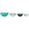 imageCamco Nesting Bowl Set with Lids  Features Life is Better at The Campsite Design  Camping Dishware Set Includes 4 Durable Melamine Bowls with 4 Plastic Lids  Camping Kitchen Essentials53451Multi Size