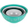 imageCamco Nesting Bowl Set with Lids  Features Life is Better at The Campsite Design  Camping Dishware Set Includes 4 Durable Melamine Bowls with 4 Plastic Lids  Camping Kitchen Essentials53451Multi Size