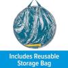 imageCamco PopUp Utility Container  Features Heavy Duty Liner ampamp Zipper Close Lid  Holds 30Gallon KitchenSize Trash Bags  Stands 2Ft Tall ampamp Collapses for RV Storage and Organization 42997Campsite