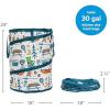 imageCamco PopUp Utility Container  Features Heavy Duty Liner ampamp Zipper Close Lid  Holds 30Gallon KitchenSize Trash Bags  Stands 2Ft Tall ampamp Collapses for RV Storage and Organization 42997Campsite