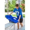 imageCamco Portable Stadium Seat  Steel Frame wPadded Cushion Seat Back Support ampamp Armrests  Invertible Armrests for Wider Seat ampamp NonSkid Bottom  Great for Camping RVing Picnic ampamp More  Blue 53095Blue