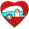 imageCamco Life is Better at The Campsite Heart ampamp Trailer Design Enamel Pin  Great Camping Themed Accessory for Clothing Tote Bag Purse Crossbody Bags for Women or Hats  Measures 1 x 1 53261Multicolor