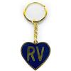 imageCamco Life is Better at The Campsite Red Teardrop Heart RV KeychainGold Ring for Car Fobs and Keys 53287Navy Blue Rv Heart
