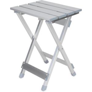 imageCamco Aluminum Small Outdoor Side Table  Folding Camping Table Supports Up to 130lb  Features Durable Aluminum Construction  Collapses for Easy RV Storage  51890
