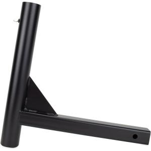 imageCamco CamperRV Hitch Mount Flagpole Holder  Holds Flagpoles Up to 23 in Diameter ampamp Fits Standard 2 Hitch Receivers  PowderCoated Finish 51611