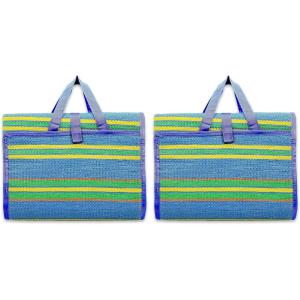 imageCamco Handy Mat with Strap  Perfect for Picnics Beaches RV and Outings  GreenRed  60quot x 78quot 42813Blue and Green