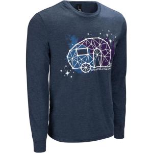 imageCamco Life is Better at The Campsite Crew Neck Long Sleeve TShirt  Features a Soft TriBlend Fabric RV Constellation Design on Frosted Navy and is Machine Washable  XLarge 53445