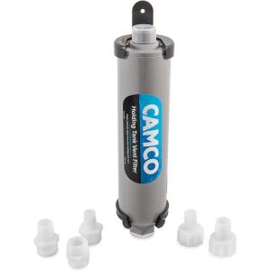 imageCamco Marine Holding Tank Vent Filter Kit  Easy Install  Features granular Activated Carbon GAC for Maximum Odor Control 50190 GrayNo Size