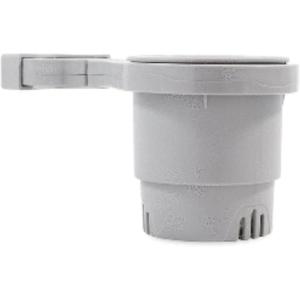 imageCamco Small Clamp Mounted Cup HolderProvides a Secure Location for Your BeverageMountable for Up to 114Inch RailWhite 53086Gray
