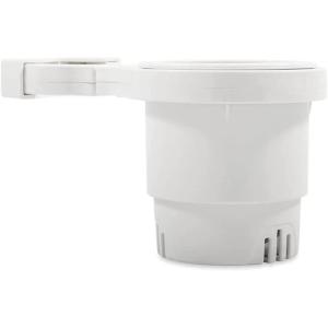 imageCamco Small Clamp Mounted Cup HolderProvides a Secure Location for Your BeverageMountable for Up to 114Inch RailWhite 53086White