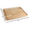 imageCamco  Hardwood Cutting Board and Stove Topper with NonSkid Backing Includes Flexible Cutting Mat 43753