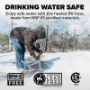 imageCamco 12Ft Heated Water Hose for RV  Water Line Freeze Protection Down to 20F28C  Features EnergySaving Thermostat ampamp Includes Adapter for Connection to Either End of Hose 2291020Degree