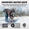 imageCamco 12Ft Heated Water Hose for RV  Water Line Freeze Protection Down to 20F28C  Features EnergySaving Thermostat ampamp Includes Adapter for Connection to Either End of Hose 2291020Degree