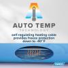 imageCamco 12Ft Heated Water Hose for RV  Water Line Freeze Protection Down to 20F28C  Features EnergySaving Thermostat ampamp Includes Adapter for Connection to Either End of Hose 2291040Degree