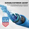 imageCamco 12Ft Heated Water Hose for RV  Water Line Freeze Protection Down to 20F28C  Features EnergySaving Thermostat ampamp Includes Adapter for Connection to Either End of Hose 2291020Degree
