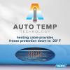 imageCamco 12Ft Heated Water Hose for RV  Water Line Freeze Protection Down to 20F28C  Features EnergySaving Thermostat ampamp Includes Adapter for Connection to Either End of Hose 2291020Degree