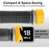 imageCamco 39665 Deluxe 10 Sewer Hose Extension  Heavy Duty Design with Swivel Fittings Easy To Use and Compresses For Simple Storage Storage Caps Included Gray10 Sewer Hose