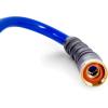 imageCamco 40 Coiled Water Rust Resistant Brass Fittings Hose Design Prevents Kinking and Tangling for Car Washing and Gardening 41985 BlueOne Size