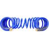imageCamco 40 Coiled Water Rust Resistant Brass Fittings Hose Design Prevents Kinking and Tangling for Car Washing and Gardening 41985 BlueOne Size