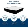 imageCamco 45196 RV BlackOut Vent Insulator with Reflective Surface 14Inch x 14Inch Black  Blocks The Suns Damaging Rays  Reduce Heat Transfer and Increases AC Efficiency