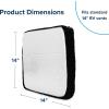 imageCamco 45196 RV BlackOut Vent Insulator with Reflective Surface 14Inch x 14Inch Black  Blocks The Suns Damaging Rays  Reduce Heat Transfer and Increases AC Efficiency