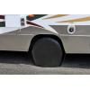 imageCamco 45322 Vinyl RV Wheel ampamp Tire Protector 1 Pair 27 inches29 inches WhiteBlack