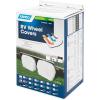 imageCamco 45322 Vinyl RV Wheel ampamp Tire Protector 1 Pair 27 inches29 inches WhiteOffWhite
