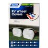 imageCamco 45322 Vinyl RV Wheel ampamp Tire Protector 1 Pair 27 inches29 inches WhiteWhite