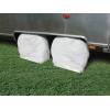 imageCamco 45322 Vinyl RV Wheel ampamp Tire Protector 1 Pair 27 inches29 inches WhiteWhite