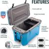 imageCamco 51796 Gray 30 Quart BasketCyan Exterior  Gray Interior