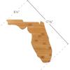 imageCamco 53111 Bamboo Cutting Board FloridaShaped  Perfect for Kitchen Use or Wall Decoration  Moisture ResistantFlorida