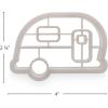 imageCamco 53369 Life is Better at The Campsite Cookie Cutters  Perfect for Making Decorative Cookies  Includes 1 Campfire and 1 RV Cookie Cutter White
