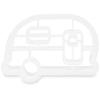 imageCamco 53369 Life is Better at The Campsite Cookie Cutters  Perfect for Making Decorative Cookies  Includes 1 Campfire and 1 RV Cookie Cutter White