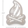 imageCamco 53369 Life is Better at The Campsite Cookie Cutters  Perfect for Making Decorative Cookies  Includes 1 Campfire and 1 RV Cookie Cutter White