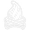 imageCamco 53369 Life is Better at The Campsite Cookie Cutters  Perfect for Making Decorative Cookies  Includes 1 Campfire and 1 RV Cookie Cutter White