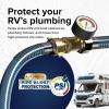 imageCamco Brass Water Pressure Regulator with Gauge Helps Protect RV Plumbing and Hoses from HighPressure City Water  Easy Read Gauge 40064Water Pressure Regulator wGauge
