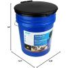 imageCamco Bucket Toilet Seat with Lid  Converts Standard 5 Gallon Bucket into Portable Toilet for Camping  Convenient Camping Toilet for Hunting ampamp More  Includes 3 RV Toilet Waste Bags 41546Portable Toilet Bucket