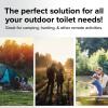 imageCamco Bucket Toilet Seat with Lid  Converts Standard 5 Gallon Bucket into Portable Toilet for Camping  Convenient Camping Toilet for Hunting ampamp More  Includes 3 RV Toilet Waste Bags 41546Portable Toilet Bucket