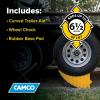 imageCamco CamperRV Curved Trailer Aid  Features 65quot of Lift ampamp Includes Wheel Chock and Rubber Base Pad  Designed for Trailers Up to 20000lbs ampamp Compatible w Tires Up to 32quot 44436