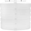 imageCamco CamperRV Dual Propane Tank Cover  Features Hinged Top Panel ampamp Custom Molded Design  Fits 2 30lb Steel Tanks  Protects Propane Tanks During Travel Camping and More  White 50515