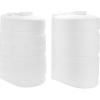 imageCamco CamperRV Dual Propane Tank Cover  Features Hinged Top Panel ampamp Custom Molded Design  Fits 2 30lb Steel Tanks  Protects Propane Tanks During Travel Camping and More  White 50515