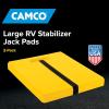 imageCamco CamperRV Large Stabilizer Jack Pads  Features Interlocking Design ampamp Handy Strap for RV Storage  Builtin Handle  Use with RV Leveling System RV Levels ampamp More  14 x 12 2Pk 44541Pack of 2