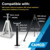 imageCamco CamperRV Large Stabilizer Jack Pads  Features Interlocking Design ampamp Handy Strap for RV Storage  Builtin Handle  Use with RV Leveling System RV Levels ampamp More  14 x 12 2Pk 44541Pack of 2